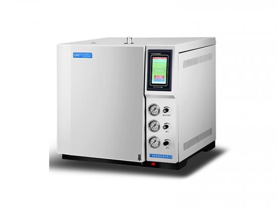 Prueba de cromatógrafo de gases la calidad y pureza del disolvente GC9802 